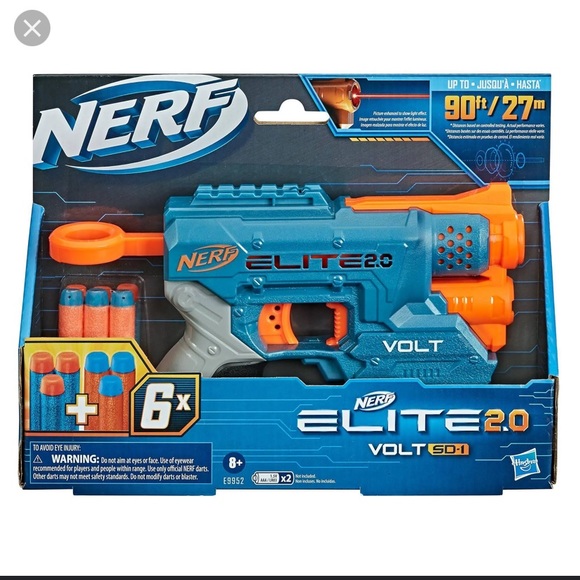 Nerf Elite 2.0 Volt SD-1 Blaster gun Darts neon toy handheld handgun hand NWT - Picture 1 of 8